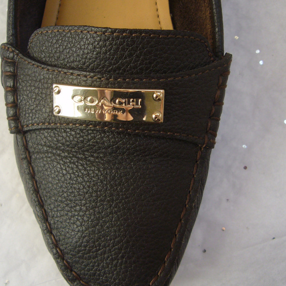 Coach Brown Pebbled Leather Loafer - - Picture 7 of 8